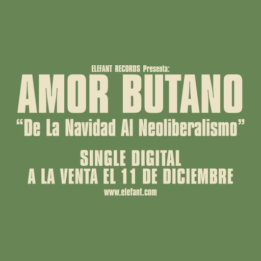 Imagen: AMOR BUTANO FLYER SINGLE NAVIDAD