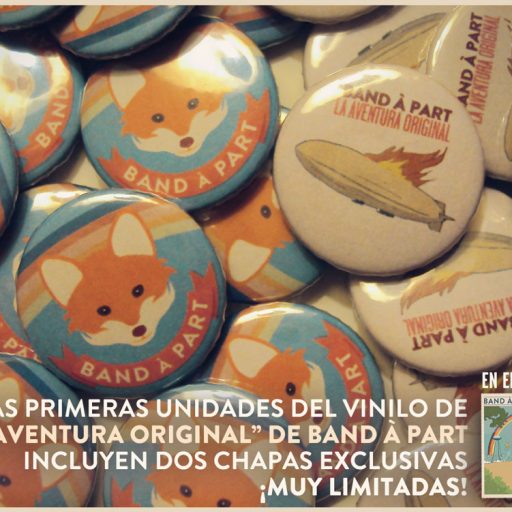 Imagen: BAND A PART CHAPAS REGALO
