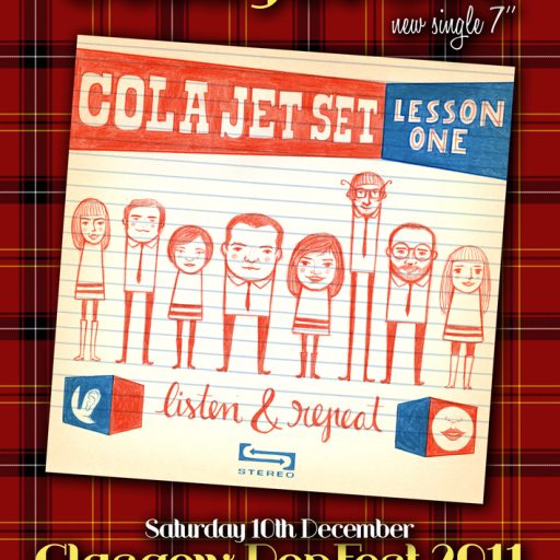 Imagen: CARTEL CJS EN GLASGOW POPFEST 2011