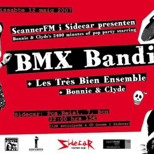 Imagen: Cartel concierto Sala Sidecar, Barcelona