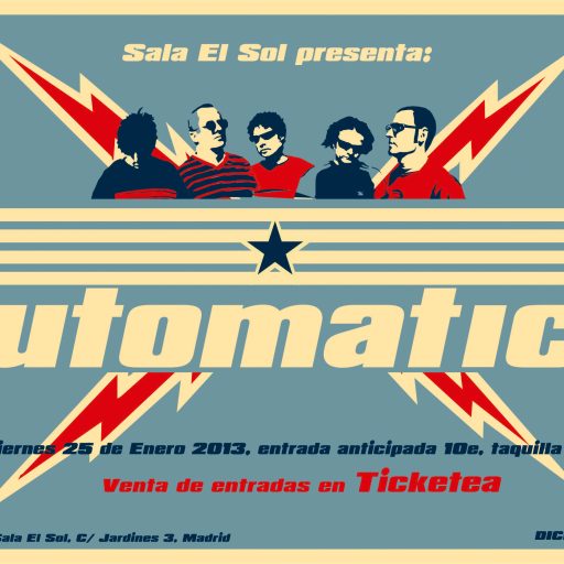 Imagen: CARTEL DICHOSOS 90 AUTOMATICS