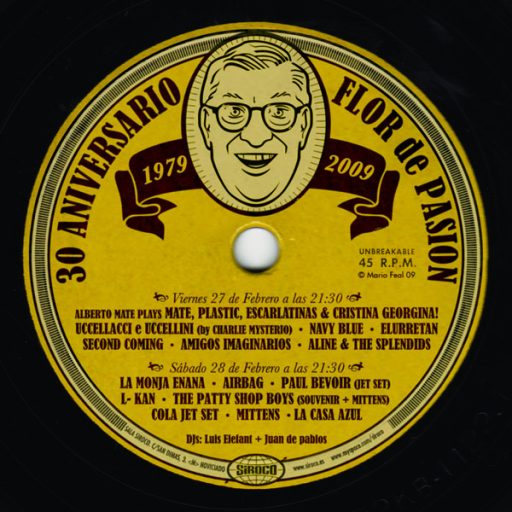 Imagen: Cartel fiesta 30 Aniversario Flor de Pasi?n [Sala Siroco, Madrid]