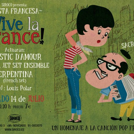 Imagen: Cartel Vive la France [Madrid, Sala Siroco]