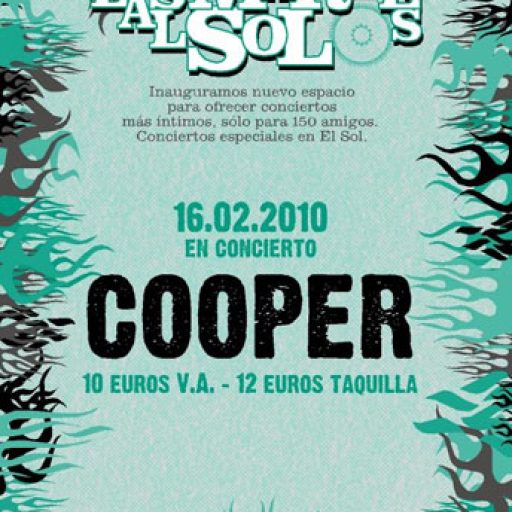 Imagen: Cooper [Cartel concierto ac?stico ciclo "Los martes al sol", Sala El Sol, Madrid]