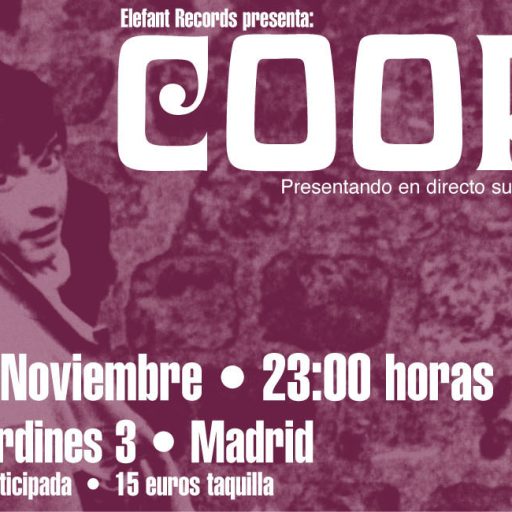 Imagen: Cooper [Entrada, Concierto Sala El Sol]