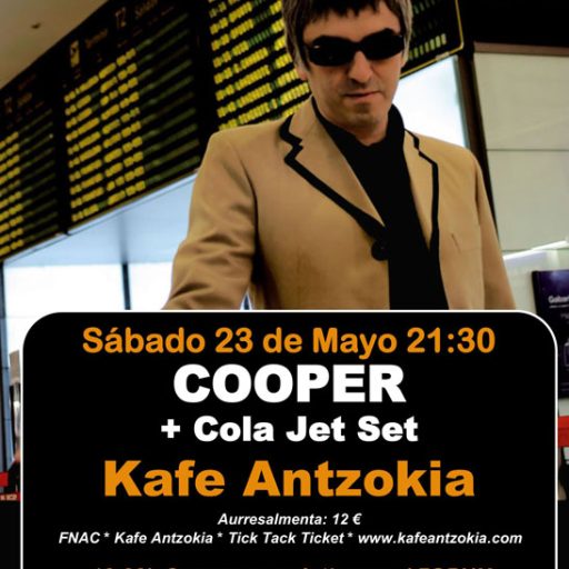 Imagen: Cooper [Flyer concierto Kafe Antzokia, Bilbao]