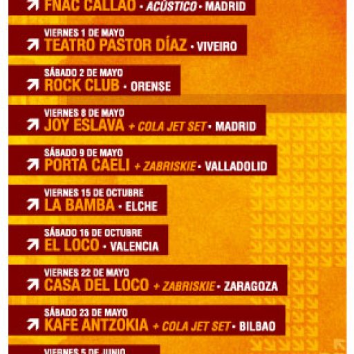 Imagen: Cooper [Flyer gira "Aeropuerto"]