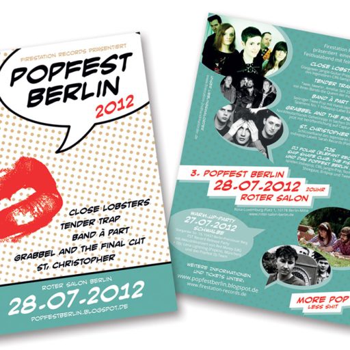 Imagen: FLYER BERLIN POPFEST 2012