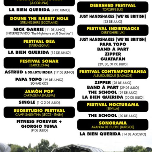 Imagen: Flyer Festivales de Verano 2011
