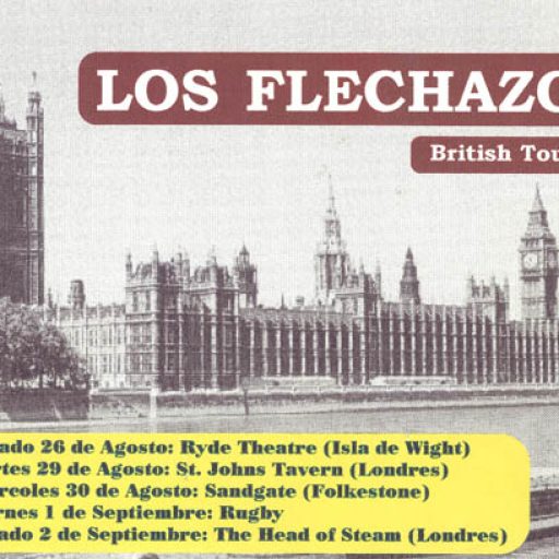 Imagen: FLYER GIRA UK LOS FLECHAZOS