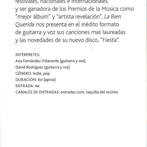 Imagen: FLYER LIVE 2011 CONDE DUQUE MADRID BACK