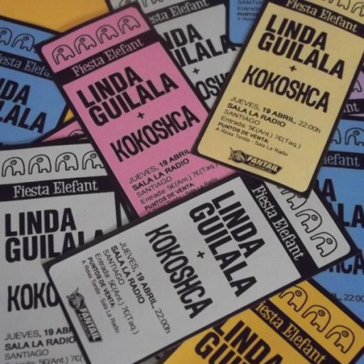 Imagen: FLYER LIVE 2012 SANTIAGO LINDA + KOKOSHCA