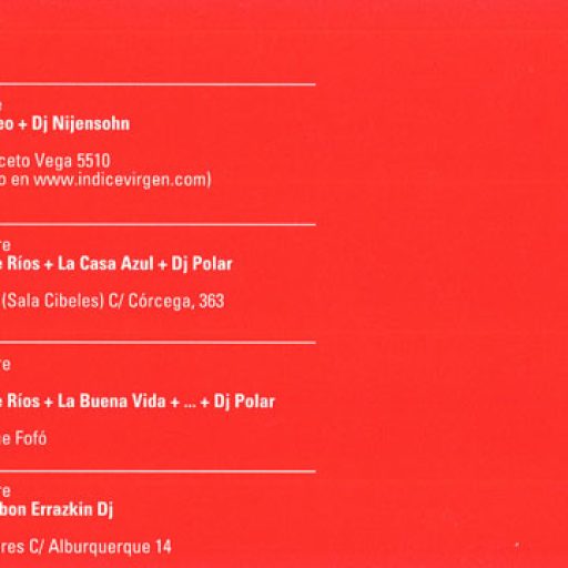 Imagen: FLyer programaci?n de conciertos