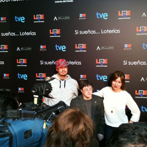 Imagen: La Casa Azul [Lola Due?as, Pablo Pineda y Guille Milkyway, Recepci?n de los Goya]