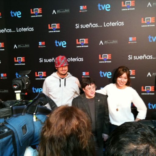 Imagen: La Casa Azul [Lola Due?as, Pablo Pineda y Guille Milkyway, Recepci?n de los Goya]