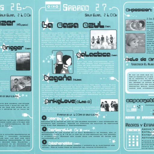 Imagen: La Casa Azul [Otros Mundos Pop 2004, Programa, Contraportada]