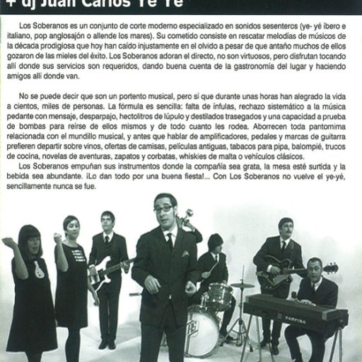 Imagen: Los Soberanos [Reverso flyer concierto Sala Siroco, Madrid]