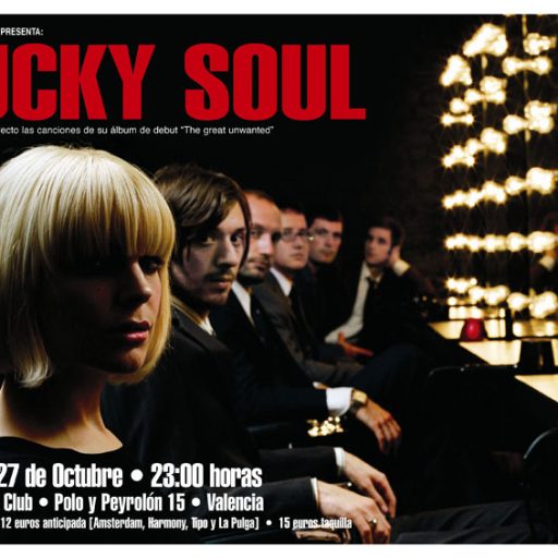 Imagen: Lucky Soul [Cartel concierto Black Note CLub, Valencia]