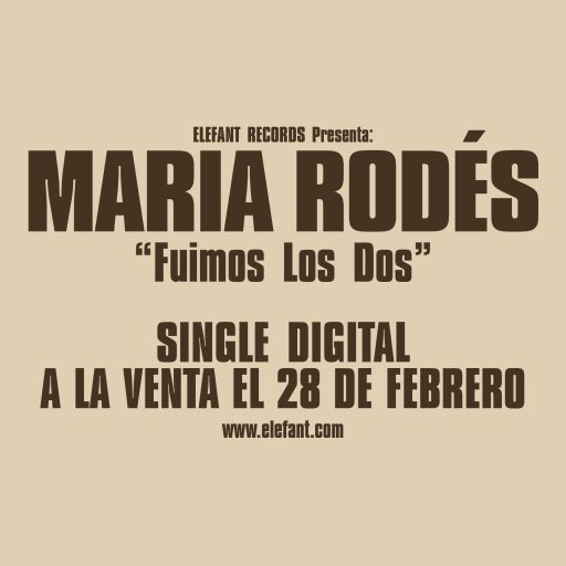 Imagen: MARIA RODES FLYER FUIMOS LOS DOS