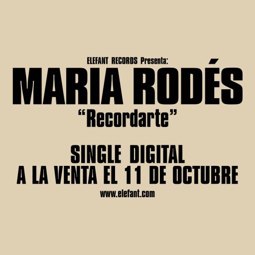 Imagen: MARIA RODES FLYER RECORDARTE