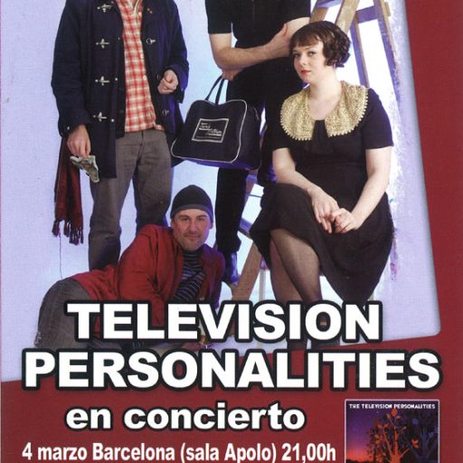 Imagen: Television Personalities [Flyer concierto Sala Heineken, Madrid]