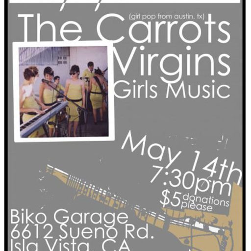 Imagen: The Carrots [Cartel concierto Biko Garage]
