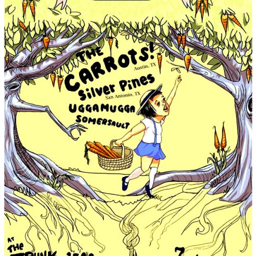 Imagen: The Carrots [Cartel concierto Trunk Space]