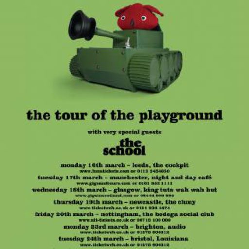 Imagen: The School [Flyer gira por Inglaterra]